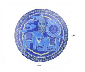 Adhesivo protector Antirobo y Violencia grande – Amuleto Feng Shui de 12 cm con medidas