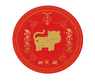 Adhesivos protectores del Zodiaco Chino 4 x 4 cm