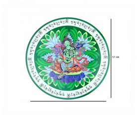 Adhesivo Feng Shui Tara Verde – Protección total emocional y espiritual con medidas