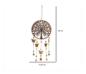 Medidas del colgante móvil Árbol de la Vida: 25,5 cm de ancho x 68 cm de alto