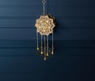 Colgante Feng Shui con estrella y flor en decoración, armonizador de energía