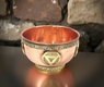 Cuenco de cobre de 8 cm para ritual feng shui con sal y monedas, ideal para armonizar espacios y limpiar energías negativas