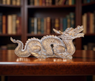 Figura decorativa de dragón feng shui, símbolo de protección, poder y fortuna