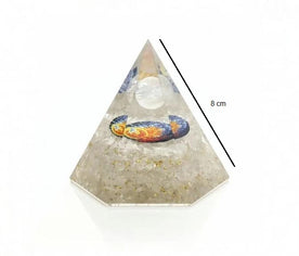 Oronita piramide con mandala y tamaño 8 cm
