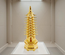 Pagoda Feng Shui de 9 niveles en ambiente decorativo