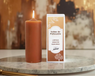 Velón artesanal aromático de Palo Santo para rituales de sanación y limpieza energética