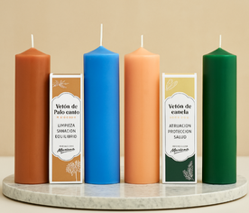 Velón artesanal aromático