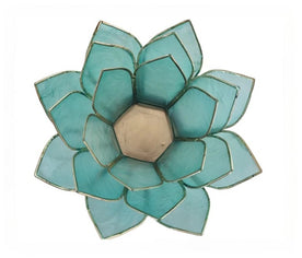 Portavelas Flor de Loto artesanal – 5 colores disponibles | Símbolo de paz y armonía