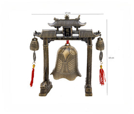 Campana Feng Shui con medidas 19 cm de alto por 17 cm de ancho