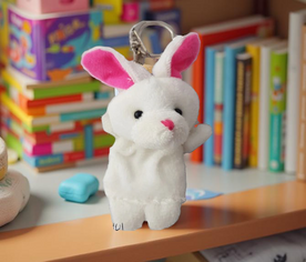 Llavero de peluche del Conejo – ternura, arte y protección
