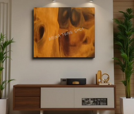 Cuadro Desierto de Irene en espacio decorado, Feng Shui Tierra
