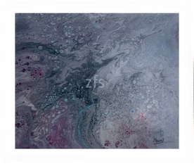 Imagen del cuadro “Estrellas en la noche”, pintura original de fondo oscuro con estrellas, conexión espiritual y energía femenina