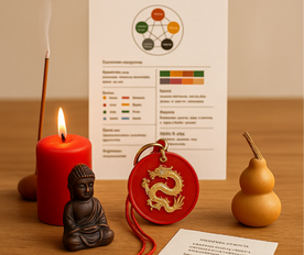Kit energético personalizado según carta Ba-Zi, con ritual e informe impreso